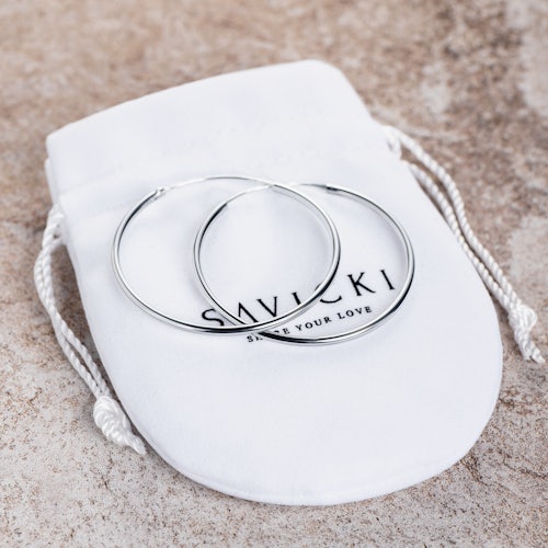 Kolczyki koła Savicki: srebrne